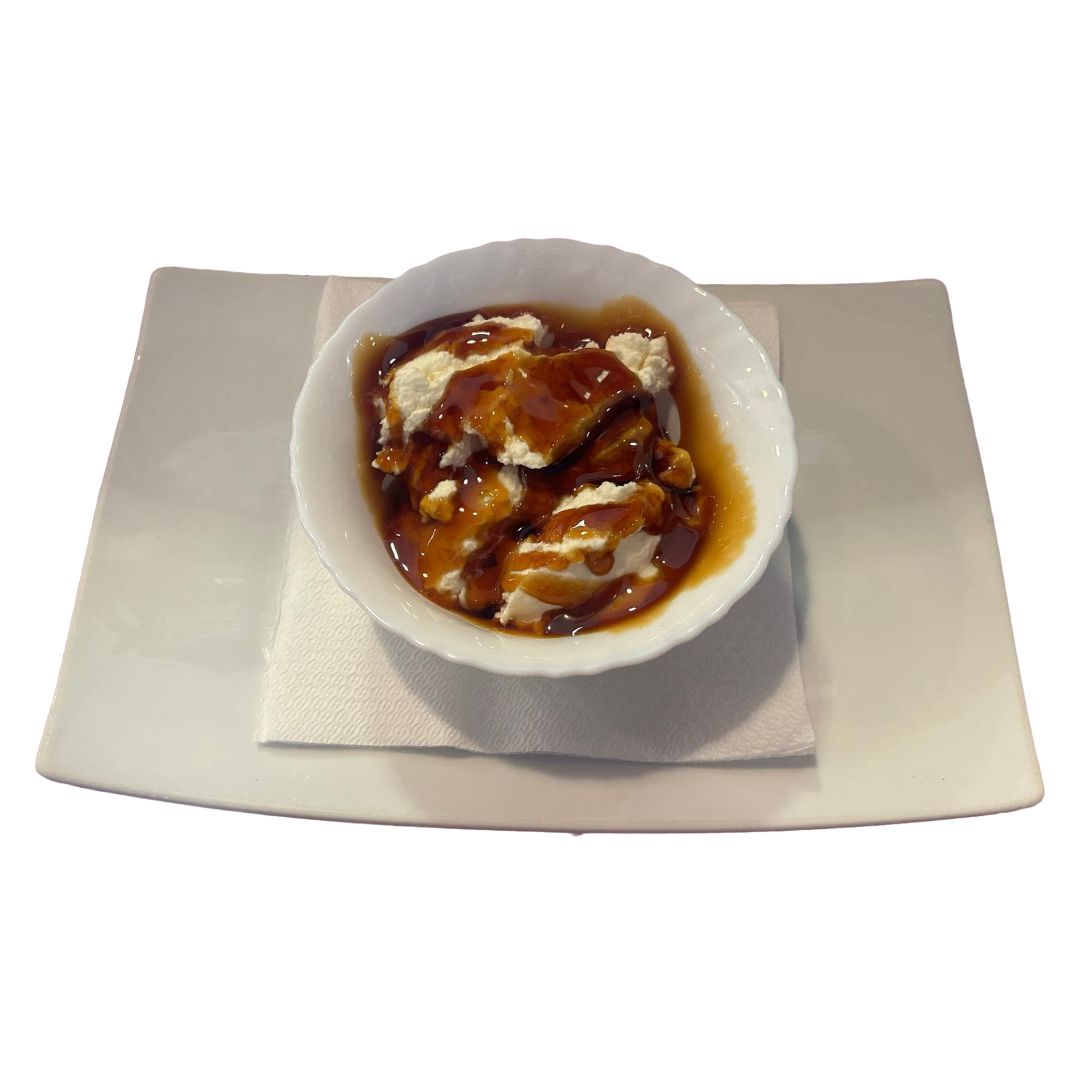 Helado con caramelo