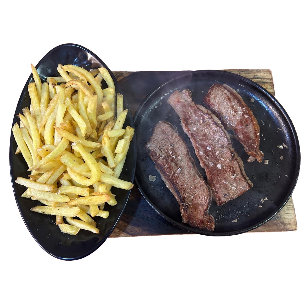 Ración de picaña con patatas